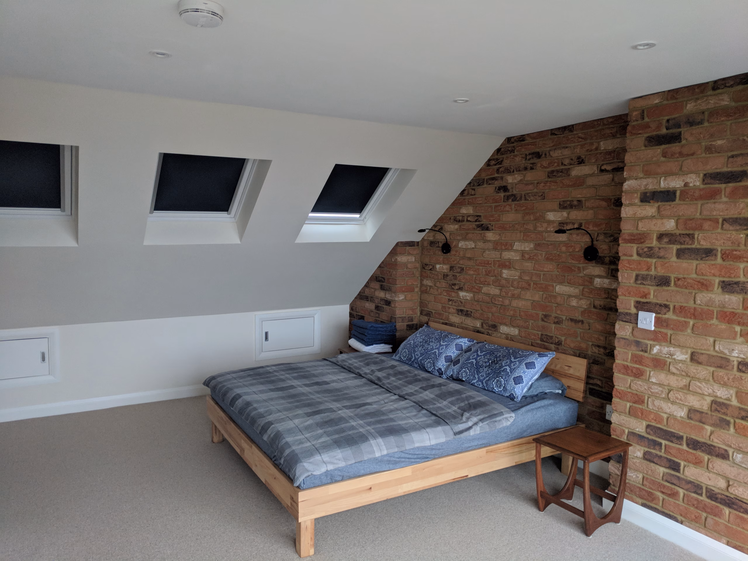 Brick slips in a loft conversion